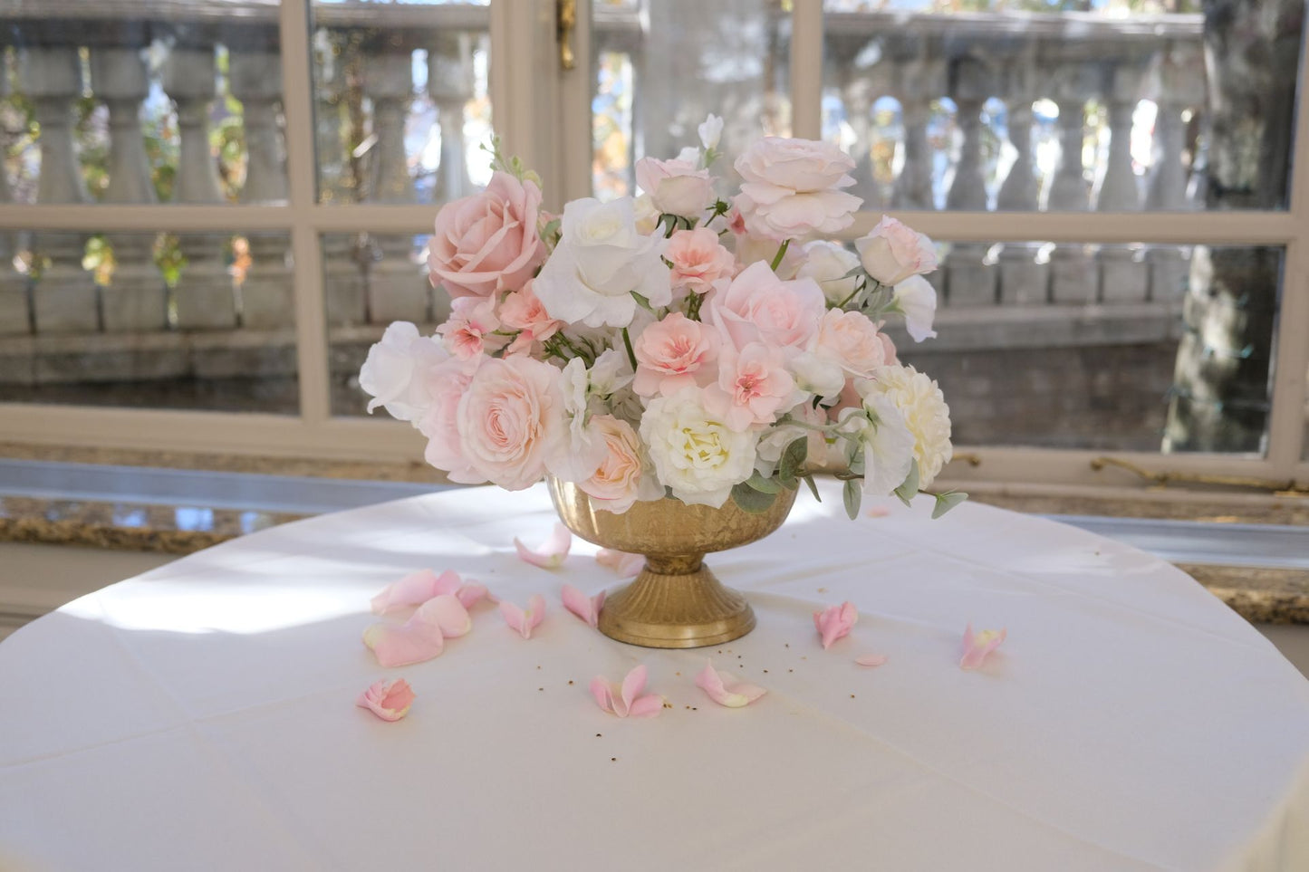 Pearl Blush Low Centerpiece